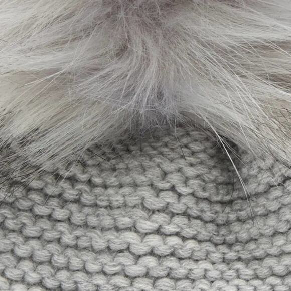 Kyi Kyi Faux Fur Beanie in Gray New - Picture 5 of 6